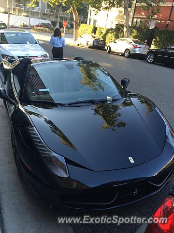 Ferrari 458 Italia spotted in Santa Monica, California