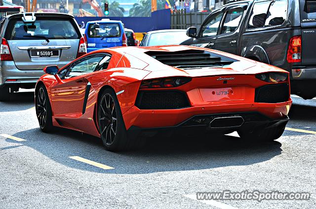 Lamborghini Aventador spotted in Bukit Bintang KL, Malaysia