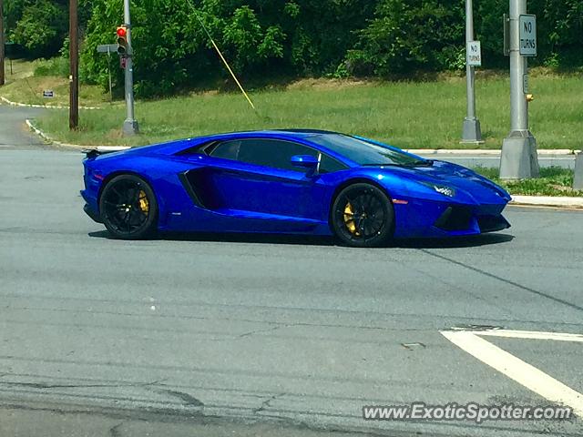 Lamborghini Aventador spotted in Branchburg, New Jersey