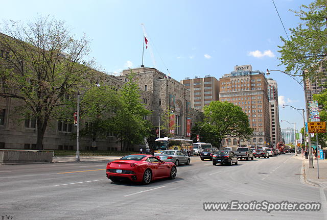 Ferrari California spotted in Toronto, Canada