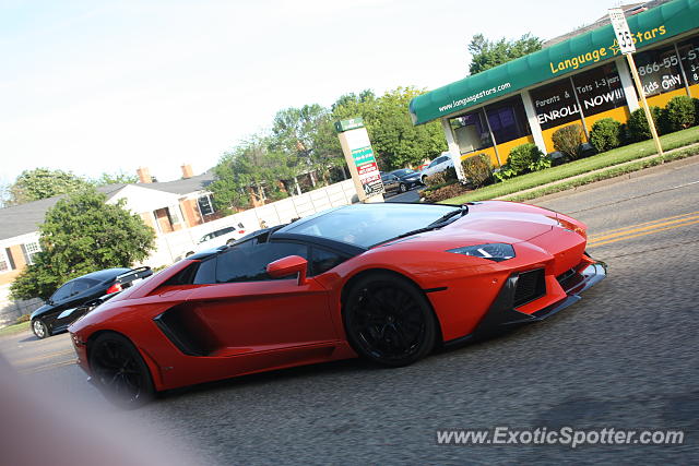 Lamborghini Aventador spotted in Barrington, Illinois