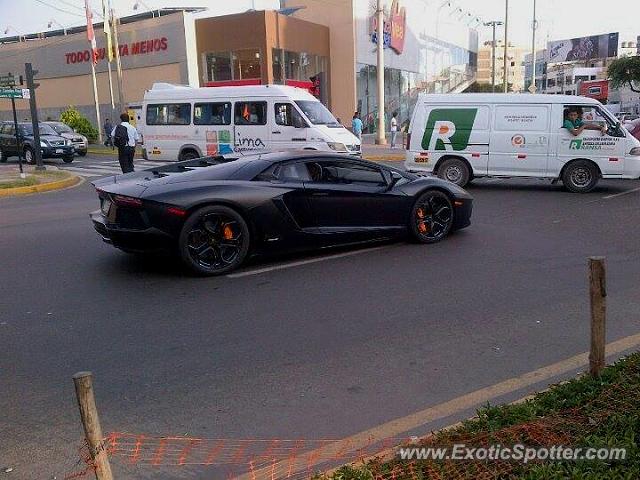 Lamborghini Aventador spotted in Lima, Peru