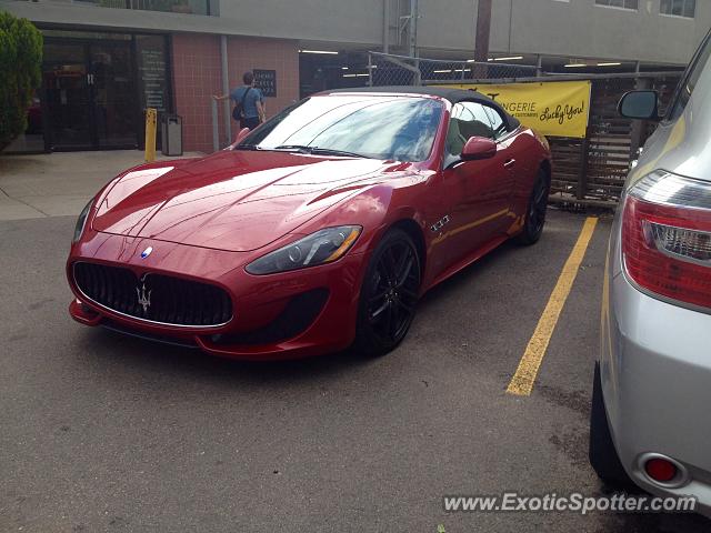 Maserati GranTurismo spotted in Cherry Creek, Colorado