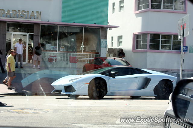 Lamborghini Aventador spotted in Miami, Florida