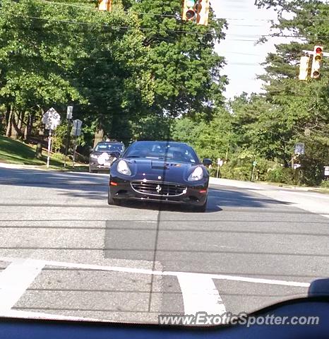 Ferrari California spotted in South orange, New Jersey