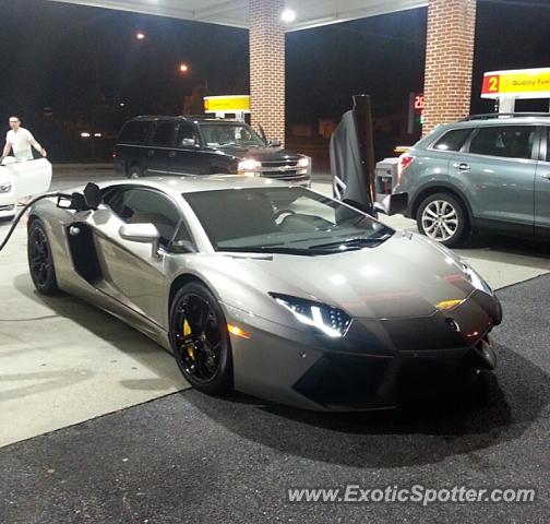 Lamborghini Aventador spotted in Fremont, California