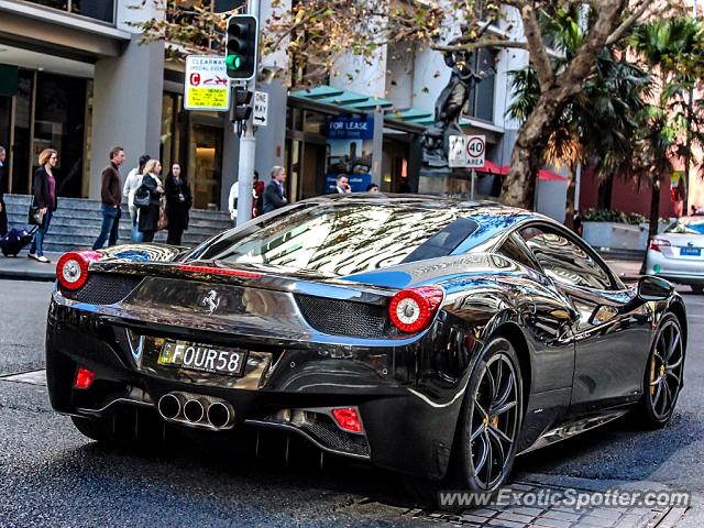 Ferrari 458 Italia spotted in Sydney, Australia