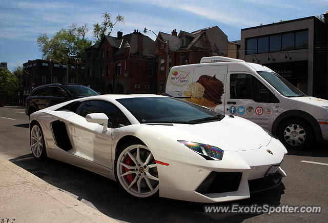 Lamborghini Aventador spotted in Toronto, Canada