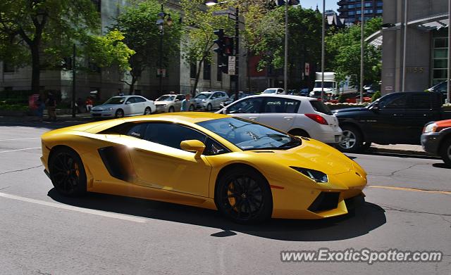 Lamborghini Aventador spotted in Montreal, Canada