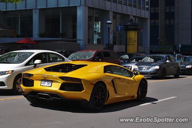 Lamborghini Aventador spotted in Montreal, Canada