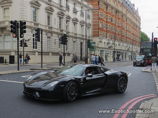Porsche 918 Spyder spotted in London, United Kingdom