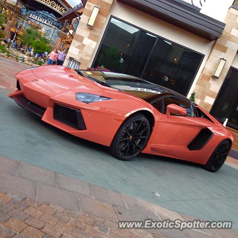 Lamborghini Aventador spotted in Park Meadows, Colorado