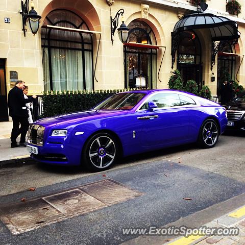 Rolls-Royce Wraith spotted in Paris, France