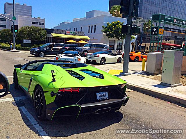 Lamborghini Aventador spotted in Los angeles, California