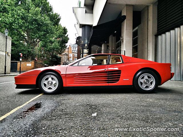 Ferrari Testarossa spotted in London, United Kingdom