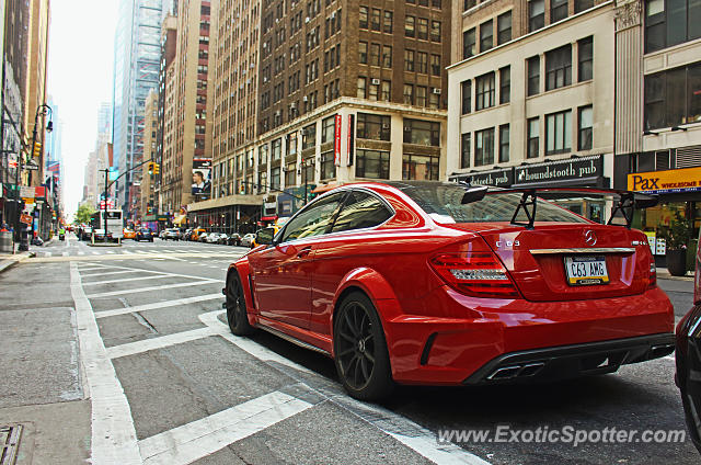 Mercedes C63 AMG Black Series spotted in Manhattan, New York