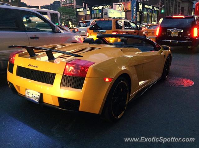 Lamborghini Gallardo spotted in Manhattan, New York