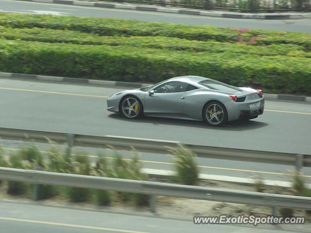 Ferrari 458 Italia spotted in Dubai, United Arab Emirates