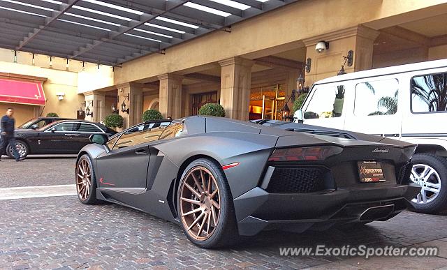 Lamborghini Aventador spotted in Beverly Hills, California