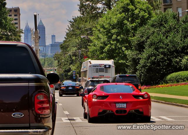 Ferrari 458 Italia spotted in Atlanta, Georgia