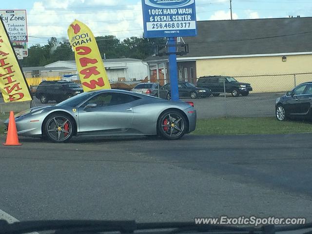 Ferrari 458 Italia spotted in Huntsville, Alabama