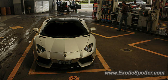 Lamborghini Aventador spotted in São Paulo, Brazil