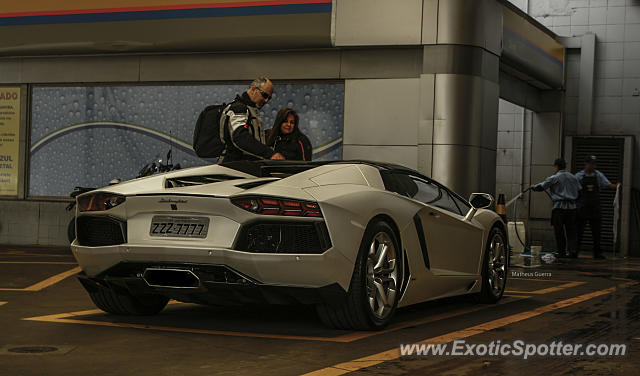 Lamborghini Aventador spotted in São Paulo, Brazil