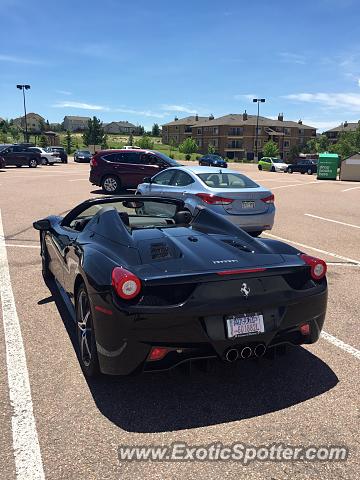 Ferrari 458 Italia spotted in Colorado Springs, Colorado