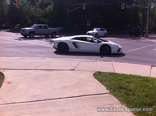 Lamborghini Aventador spotted in Georgetown, Ont., Canada