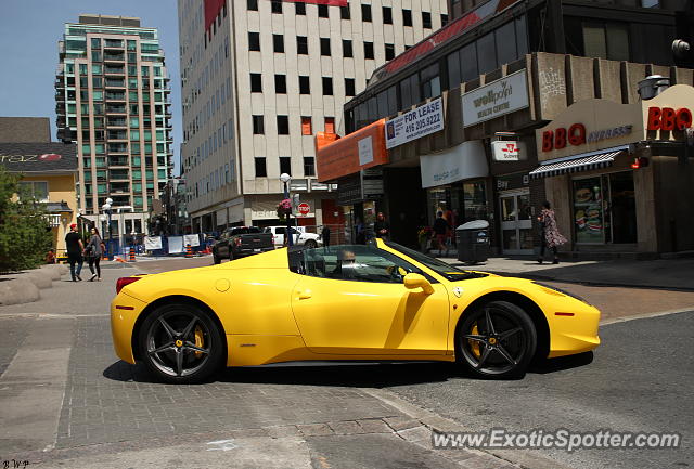 Ferrari 458 Italia spotted in Toronto, Canada