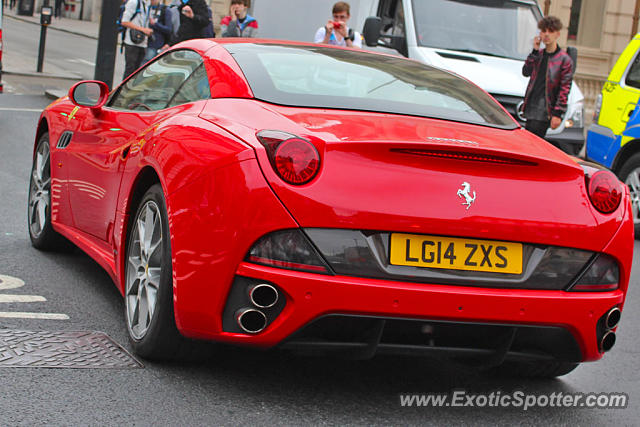 Ferrari California spotted in London, United Kingdom