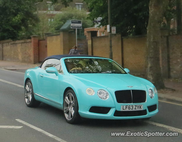 Bentley Continental spotted in London, United Kingdom