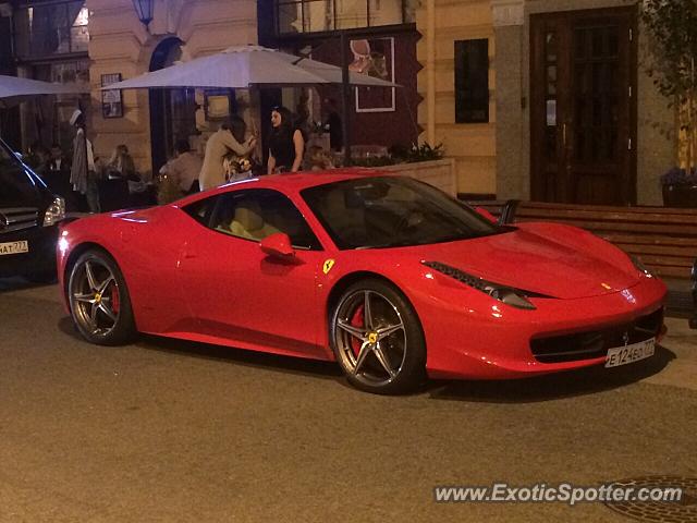 Ferrari 458 Italia spotted in Moscow, Russia