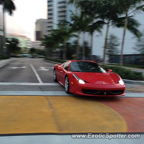 Ferrari 458 Italia spotted in Fort Lauderdale, Florida