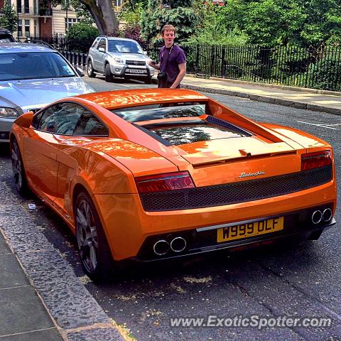 Lamborghini Gallardo spotted in London, United Kingdom