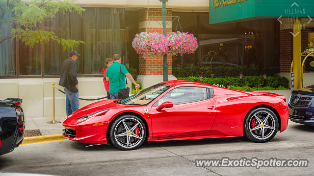 Ferrari 458 Italia spotted in Birmingham, Michigan