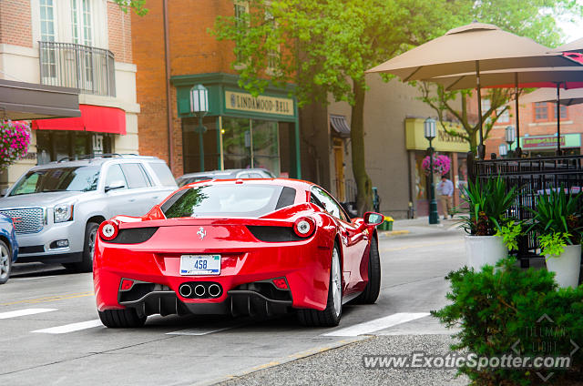 Ferrari 458 Italia spotted in Birmingham, Michigan