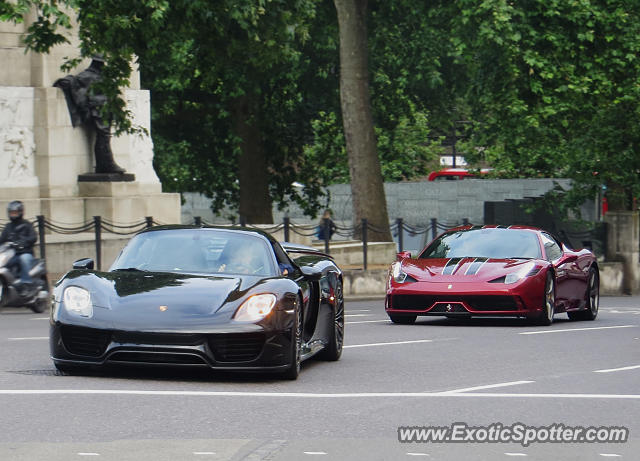 Porsche 918 Spyder spotted in London, United Kingdom