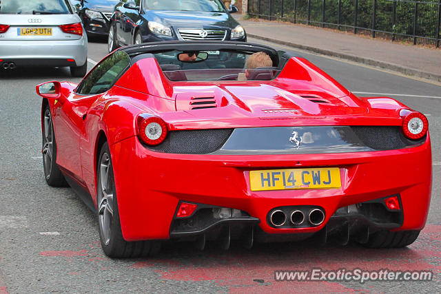 Ferrari 458 Italia spotted in Cambridge, United Kingdom