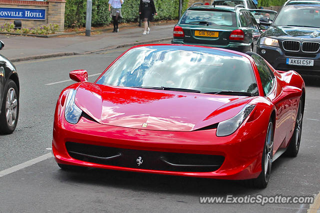 Ferrari 458 Italia spotted in Cambridge, United Kingdom