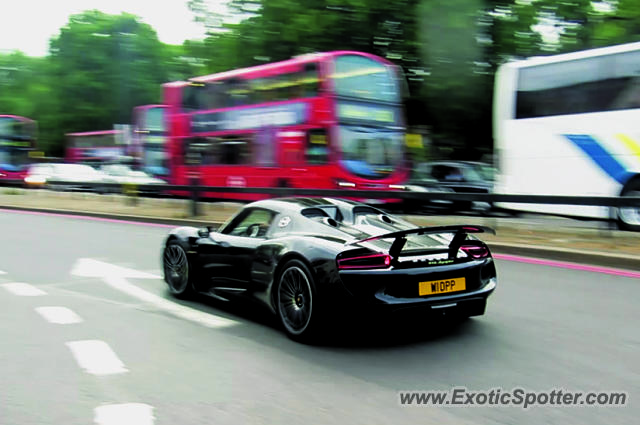 Porsche 918 Spyder spotted in London, United Kingdom