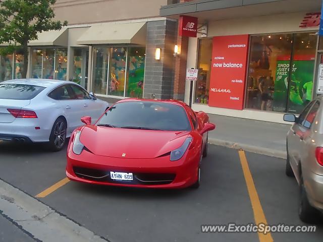 Ferrari 458 Italia spotted in Toronto, Canada