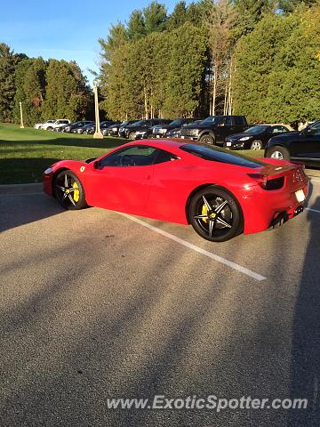 Ferrari 458 Italia spotted in Middleton, Wisconsin