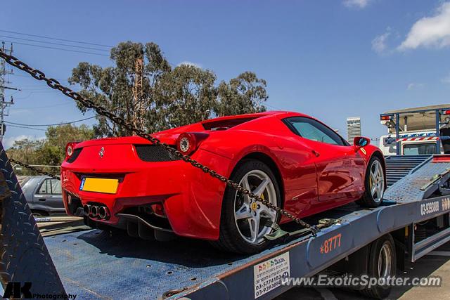 Ferrari 458 Italia spotted in Tel Aviv, Israel