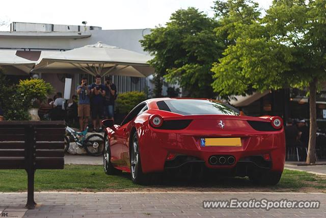 Ferrari 458 Italia spotted in Tel Aviv, Israel