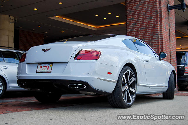 Bentley Continental spotted in Boston, Massachusetts