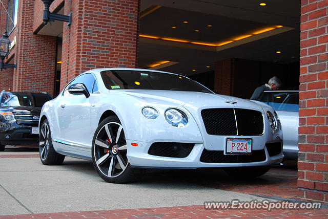 Bentley Continental spotted in Boston, Massachusetts