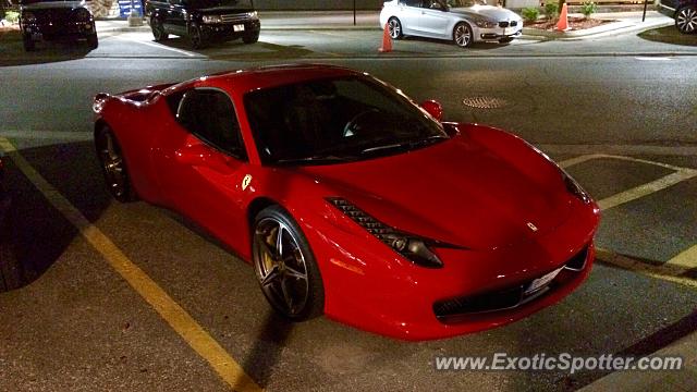 Ferrari 458 Italia spotted in Toronto, Canada