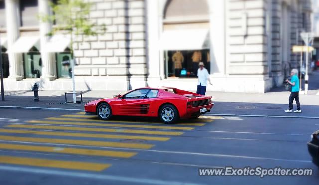 Ferrari Testarossa spotted in Zurich, Switzerland