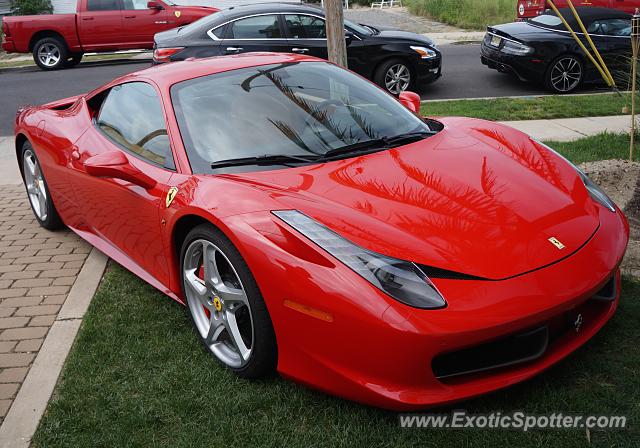 Ferrari 458 Italia spotted in Belmar, New Jersey